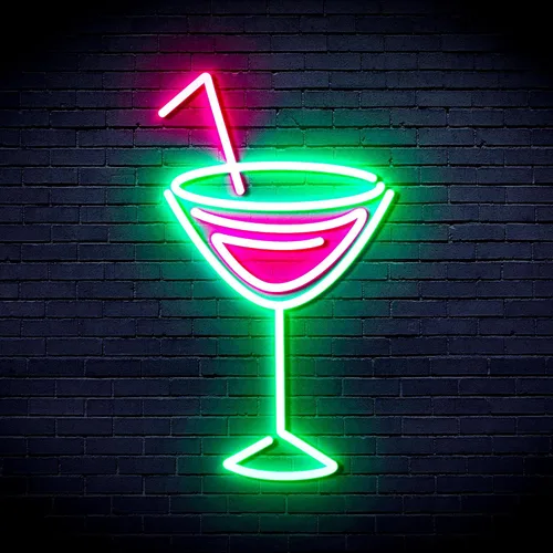 Miniatura 24 de AdvPro Seco Martini Flex Silicona LED Neon Sign - Azul - st16s32-fnu0207-b