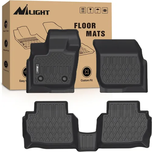 Miniatura 34 de Nilight Alfombrillas TPE para Ford F250 F350 F450 Super Duty Crew Cab 1999 2000 2001 2002 2003 2004 2005 2006 2007 ajuste personalizado para todo