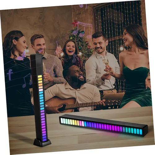 Miniatura 4 de DOITOOL 2 unids lámpara de sonido reactiva luces ambientales barras Led s RGB barras TV ambiente ing tiras tiras RGB s acrílico control de voz