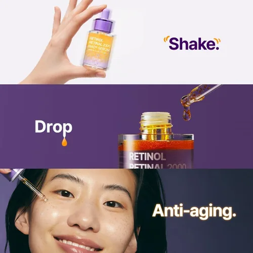 Miniatura 9 de PURITO Retinol 0.1% + Retinal 0.1% Suero facial antienvejecimiento para arrugas, líneas finas y piel más firme Retinoides duales con NAD+