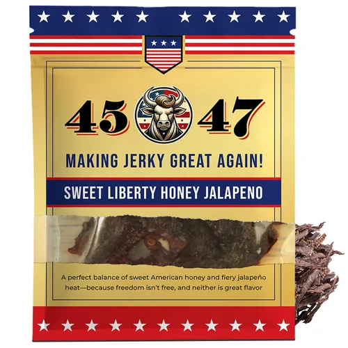 Miniatura 8 de Carne seca 45-47 – Carne seca premium hecha en Estados Unidos, 0.35 onzas de proteína por porción, baja en grasa, sin gluten, aperitivo audaz