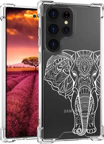 Miniatura 74 de Compatible con Samsung Galaxy S23 - Funda transparente para mujeres y niñas, diseño transparente (formas geométricas de arte abstracto)