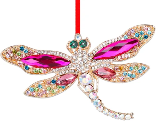 Miniatura 9 de WhatSign Adorno de mariposa para árbol de Navidad, adornos de Navidad colgantes de monarca de metal, decoraciones 2025, adornos de recuerdo únicos