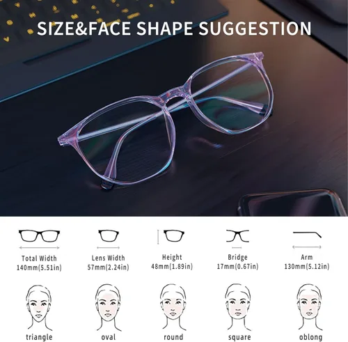 Miniatura 3 de ROCKNIGHT Gafas de luz azul a la moda para las mujeres de cara pequeña bloqueador de luz azul teléfono juegos pantalla gafas de computadora Marco