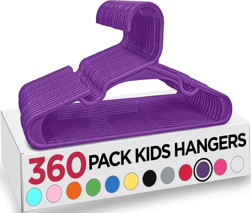 Miniatura 13 de Utopia Home Paquete de 20 Perchas para Niños - Perchas de Plástico para Bebé de 11.5 Pulgadas para Armario - Perchas para Niños para Ropa y Percha