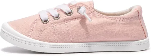 Miniatura 2 de Zapatos deportivos de lona para niños y niñas, zapatos de moda casuales de caña baja, cómodos zapatos para caminar con cordones