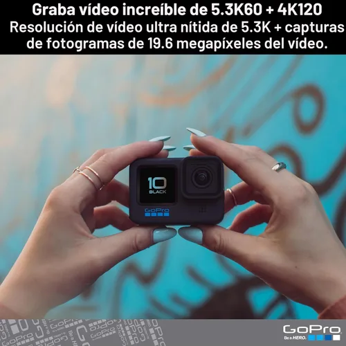 Miniatura 5 de GoPro HERO10 Black- Empaque de comercio electrónico - Cámara de acción impermeable con LCD frontal y pantallas traseras táctiles, video Ultra HD