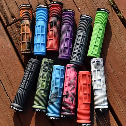 Miniatura 6 de MARQUE Race Mountain Bike Handlebar Grips – Collar de anillo de bloqueo único MTB y BMX para manillar de bicicleta con agarre antideslizante