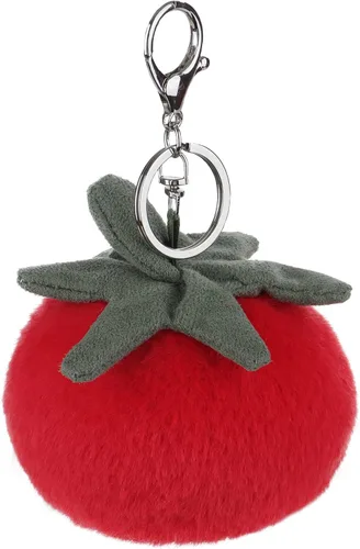 Miniatura 4 de Apricot Lamb Cute Toys - Llavero suave de peluche con tomate rojo y verduras para bolsa de niños, bolso, mochila y bolso
