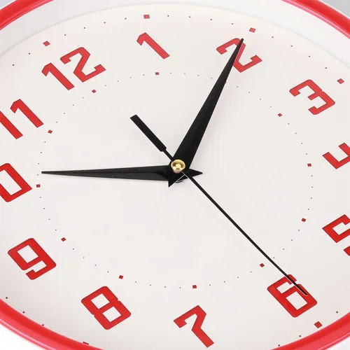 Miniatura 2 de Topkey Reloj de pared redondo silencioso para cocina, estilo moderno, sin tictac, decorativo, dormitorio, oficina, estudio, cocina, reloj de pared