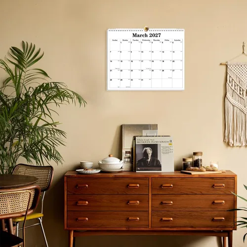 Miniatura 4 de Calendario 2026 – Calendario 2026-2027 de enero de 2026 a junio de 2027, calendario de pared colgante con encuadernación en espiral 2026