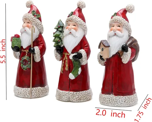 Miniatura 7 de Hodao Figura decorativa de Papá Noel, decoración del hogar, otoño, Acción de Gracias, hecha a mano, elección perfecta para decoración del hogar