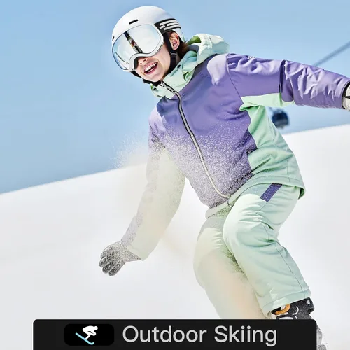 Miniatura 7 de Gafas de esquí para niños, gafas de esquí de nieve para niños, jóvenes, adolescentes, niños y niñas de 5 a 14 años 07. Marco blanco con lente