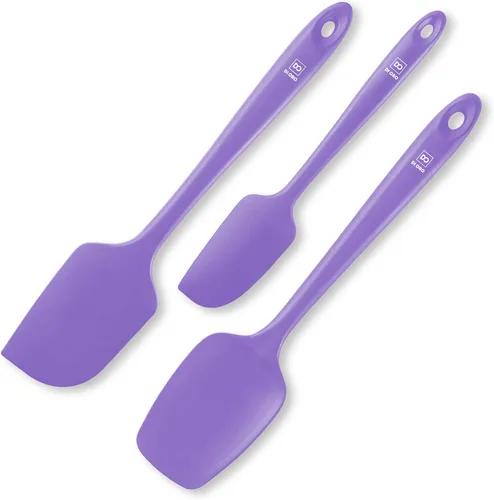 Miniatura 17 de DI ORO juego de espátulas de silicona - espátulas de cocina de goma para hornear, cocinar y mezclar - espátulas de raspador de silicona resistentes