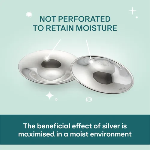 Miniatura 7 de Koala Babycare The Original - Tazas de lactancia 100% plateadas, protectores de pezones para lactancia, productos esenciales para lactancia materna