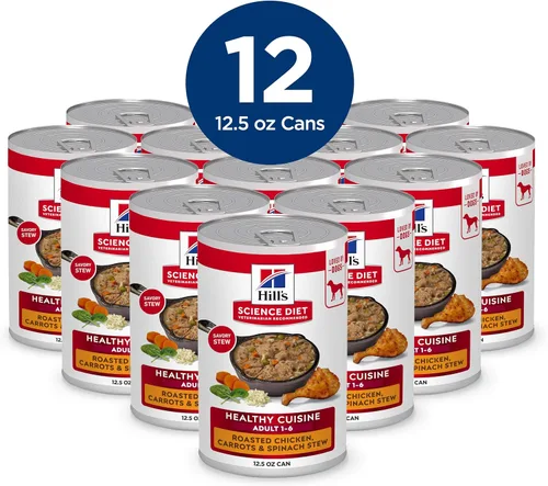 Miniatura 3 de Comida enlatada guisada dietética para perros Hill's Science, 12.5 onzas, paquete de 12, Adulto