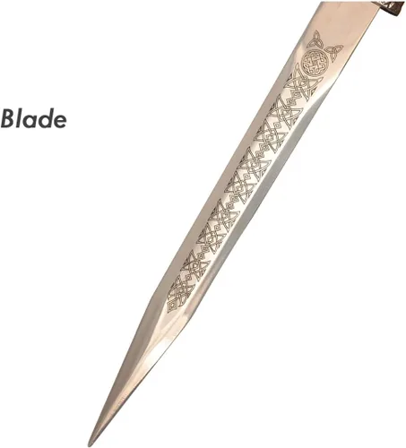 Miniatura 4 de Espada romana de Gladius occidental de 17 pulgadas, estilo corto de metal rojo y acero