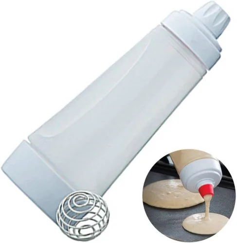 Dispensador de masa para panqueques, dispensador de mezcla para panqueques con BlenderBall para panqueques, crepes, gofres, magdalenas, Qatayef,