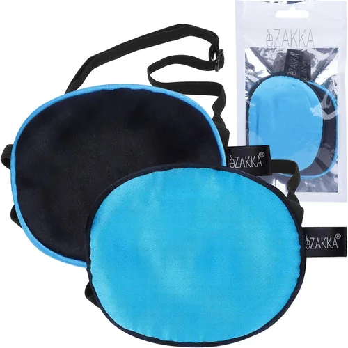 Miniatura 13 de eZAKKA Parches oculares para adultos y niños, 2 piezas de parche de seda médico para ojo izquierdo derecho ojo perezoso después de cirugía ambliopía