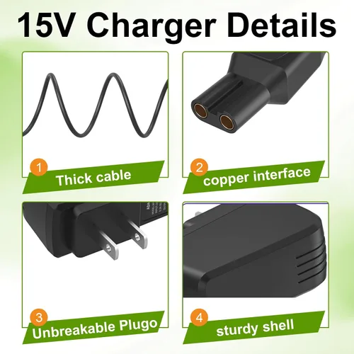 Miniatura 5 de Auspow Cargador de 15 V para Philips Norelco HQ8505 Series 3000 5000 6000 7000 9000, Multigroom MG5750 MG7750 MG7770 MG7790 BG7030 BG7040 BG5025 QP6