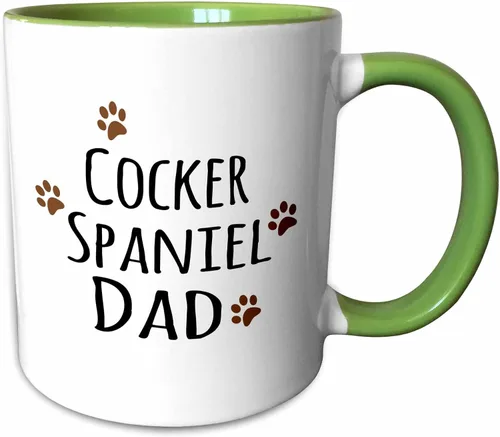 Miniatura 12 de 3dRose Cocker Spaniel Dog Dad - Taza de 11 onzas, color negro