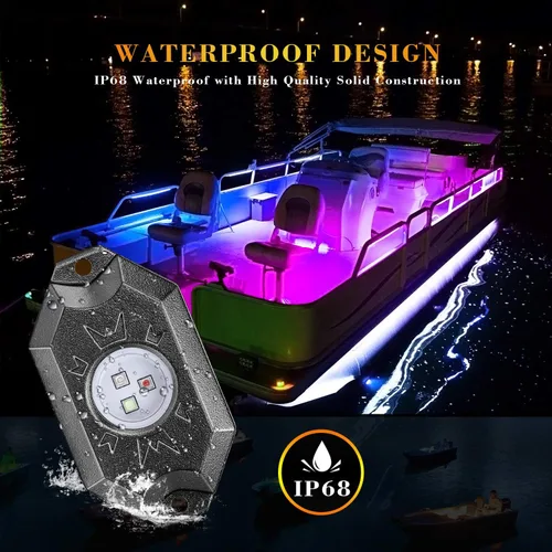 Miniatura 2 de Kits de luces LED RGB con control Bluetooth, impermeables, multicolor, luces LED de neón subterráneo, luces para camión, SUV, ATV, UTV, barco
