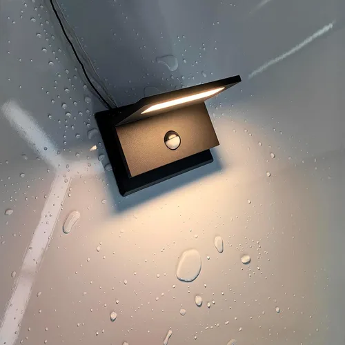Miniatura 3 de Lámpara de pared para exteriores, sensor de movimiento, lámpara LED de montaje en pared, moderna lámpara de iluminación exterior de aluminio