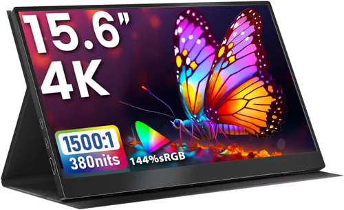 Miniatura 10 de Upperizon Monitor portátil de 15.6 pulgadas FHD 85% sRGB 60Hz IPS HDR HDMI USB-C Monitor de viaje para laptop, MacBook, PC, Surface PS5 Xbox