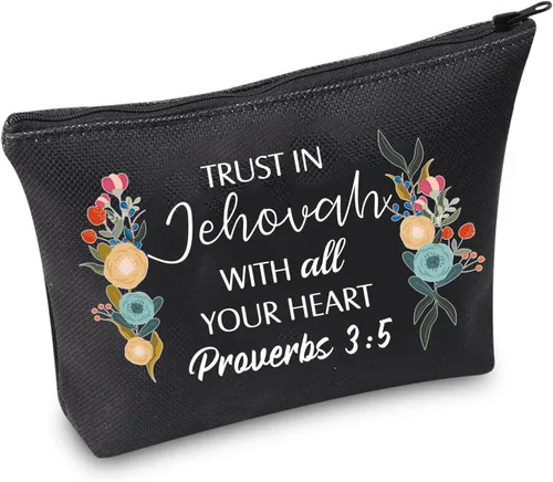 Miniatura 7 de TSOTMO Pioneer Gifts Pioneer - Neceser cosmético con cremallera para mujeres, regalo de vida pionera, el mejor regalo para la vida (Proverbios 3:5)