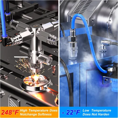Miniatura 8 de TAILONZ PNEUMATIC Air Line DOT - Tubo de nailon neumático negro de 1/2 pulgada (32.8 pies), manguera de nailon