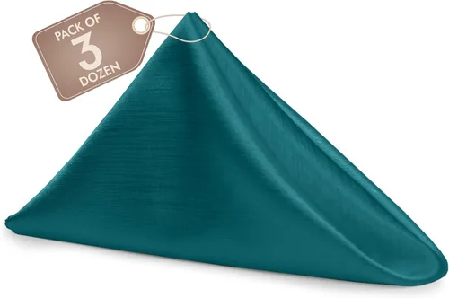 Miniatura 73 de Ultimate Textile -1 docena de servilletas reversibles Shantung Satin - Majestic - Servilletas de tela Majestic de 17 x 17 pulgadas, color marrón