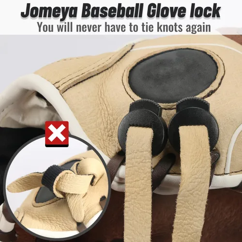 Miniatura 2 de Cerraduras para guantes, paquete de 8 cerraduras de encaje para guantes de béisbol, no requieren más nudos, ajuste universal para guantes de béisbol