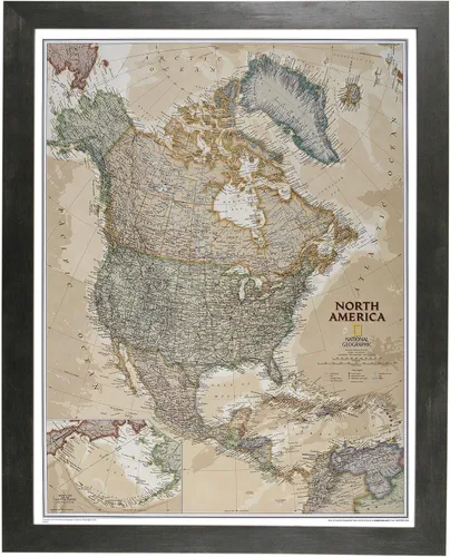 Miniatura 8 de Push Pin Travel Maps Pósteres e impresiones personalizables – Gris granero – Mapa de pines enmarcado personalizado, llega listo para colgar con 150