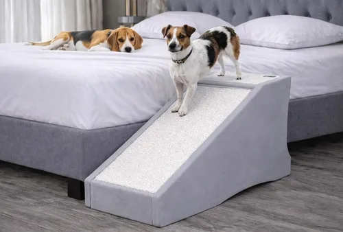 Miniatura 4 de Pet Gear Combinación de escalera y rampa para perros/gatos, fácil paso, ligero/portátil, resistente, fácil montaje (no requiere herramientas), 1
