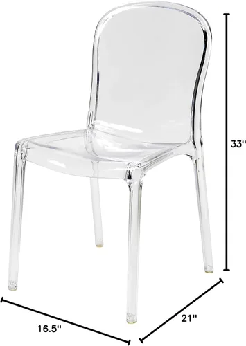 Miniatura 7 de Genoa Silla apilable transparente de policarbonato, RPC-Genoa-CL
