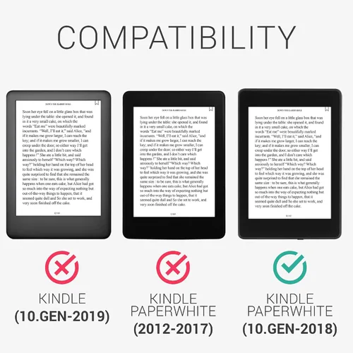 Miniatura 6 de kwmobile Funda compatible con Amazon Kindle Paperwhite (10.Gen - 2018) - Funda para lector electrónico - Esquema de viaje rosa polvoriento