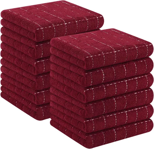 Miniatura 98 de Homaxy Paños de cocina 100% algodón de felpa, toallas de cocina ultra suaves y absorbentes para la cocina, adecuadas para secar y lavar platos