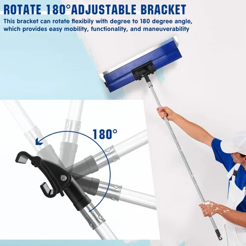 Miniatura 4 de Herramienta de soporte de mango de cuchilla, compatible con la herramienta ProSkim Blade Drywall, soporte ajustable de 180° herramienta de soporte