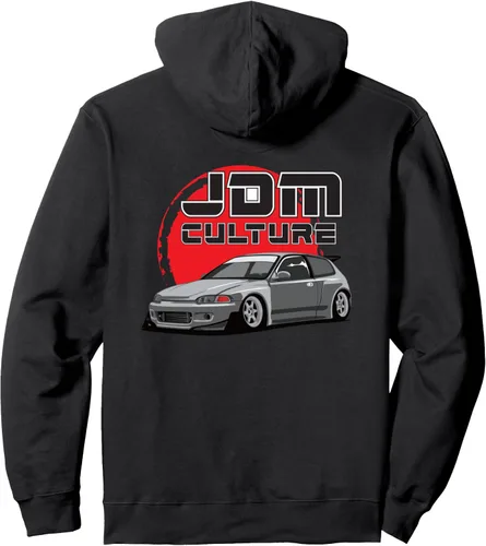 Miniatura 2 de Sudadera con capucha JDM Culture, Negro