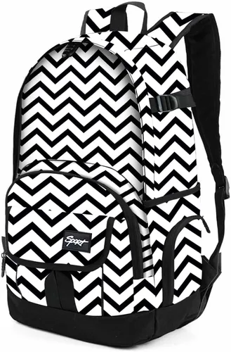 Miniatura 28 de Mochila escolar estilo Rickyh, mochila de viaje para hombres y mujeres, mochila ligera con compartimento para portátil, Tamaño único