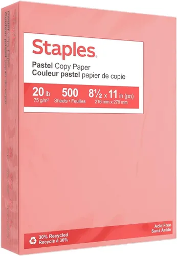 Miniatura 9 de Staples Papel de copia pastel 8,5 x 11 pulgadas hojas de color lila para impresión y documentos