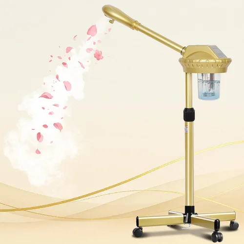 Vaporizador Facial Profesional con Más Vapor para Limpieza Profunda e Hidratación, Vaporizador para Esteticistas sobre Ruedas con Configuración de
