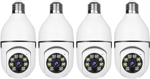 Miniatura 11 de WESECUU Cámara de seguridad de bombilla - WiFi 5G y 2.4GHz 2K, cámaras de seguridad inalámbricas para exteriores con detección de movimiento