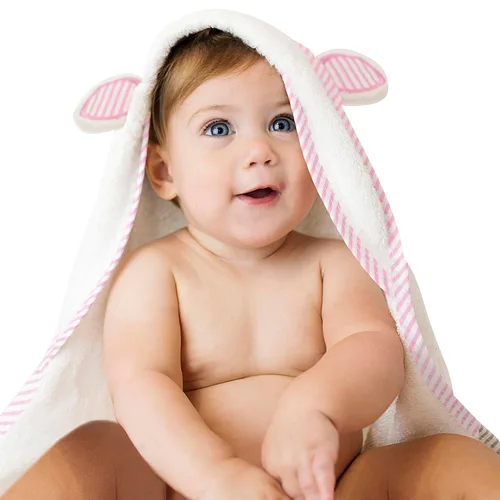 Miniatura 9 de San Francisco Baby Toallas para recién nacidos, toallas de baño con capucha para niños y niñas, toallas de baño para niños con capucha, color gris
