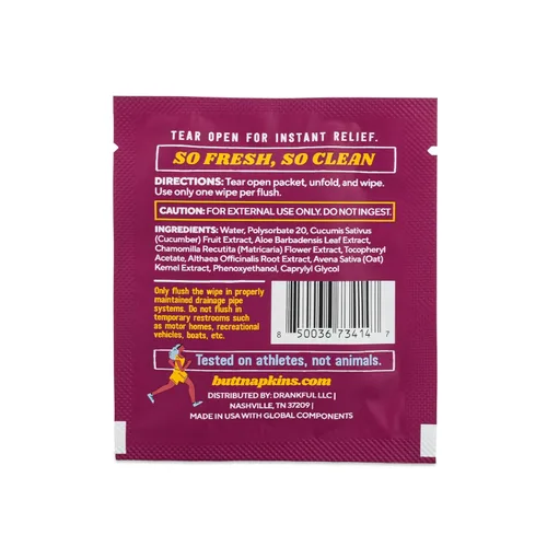 Miniatura 5 de Toallitas para el trasero – Toallitas húmedas para adultos lavables, 10 unidades individuales, tamaño para viajes, sin perfume a base de plantas