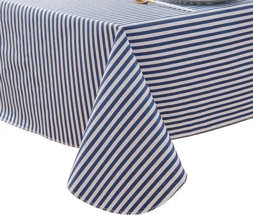 Miniatura 11 de Pioggia Mantel de vinilo con parte trasera de franela, impermeable, a prueba de aceite, mantel de PVC, cubierta de mesa de plástico lavable a prueba