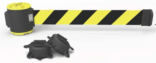 Miniatura 4 de Banner Stakes Soporte magnético de pared de 7 pies – Bandera roja "Danger- Entrée Interdite", se asegura fácilmente a múltiples superficies, cierre
