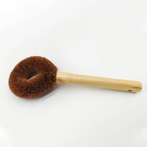 Miniatura 6 de TEHAUX Cepillo para ollas con mango de madera de 9.44 pulgadas para sartenes, woks y platos, herramienta de limpieza eficaz de agarre cómodo