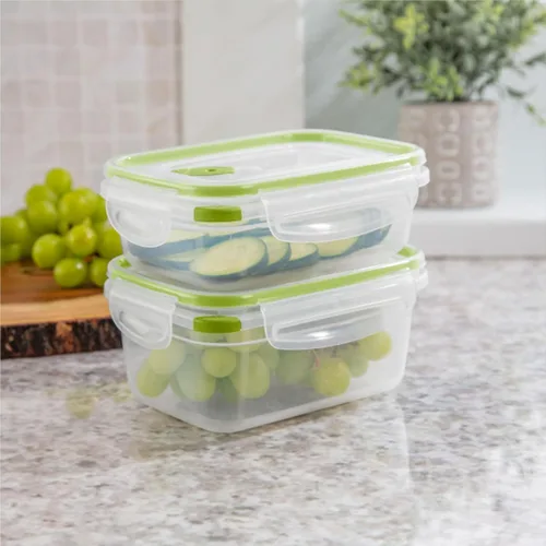 Miniatura 6 de Sterilite Ultra-Seal 3.1 tazas rectángulo, recipiente hermético para almacenamiento de alimentos, tapa con pestillo, apto para microondas