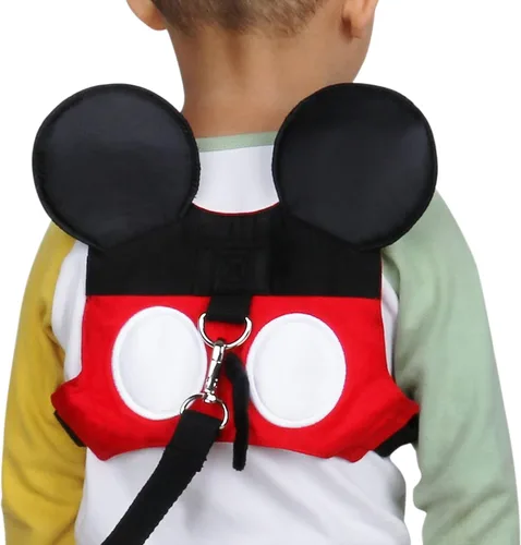 Cinturón antipérdidas para niño pequeño con minicorrea de seguridad para niños y niñas, Rojo